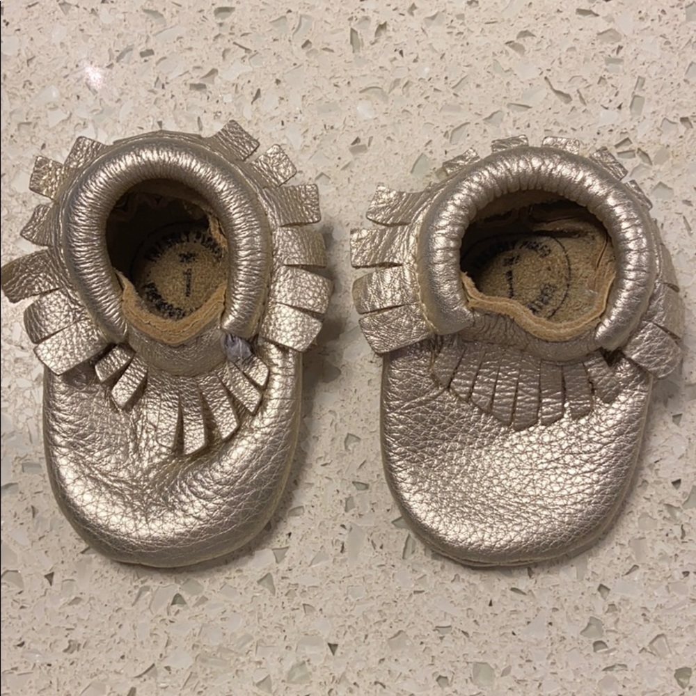 Freshly picked gold booties
